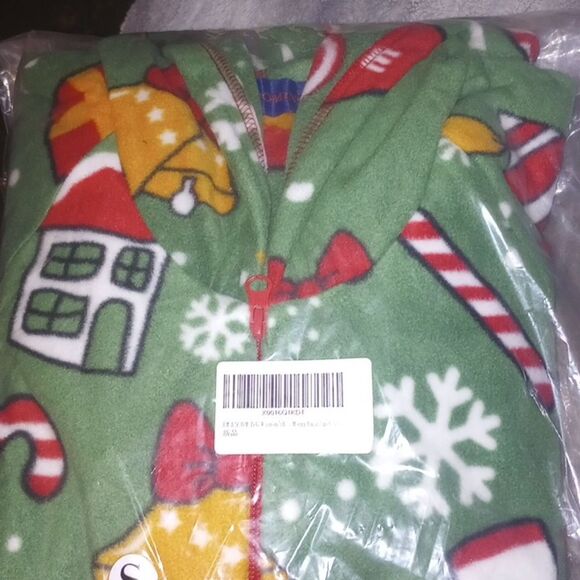 XMASCOMING Unisex Hooded Fleece Christmas Onesies One-Piece Pajamas NWT - Picture 7 of 7